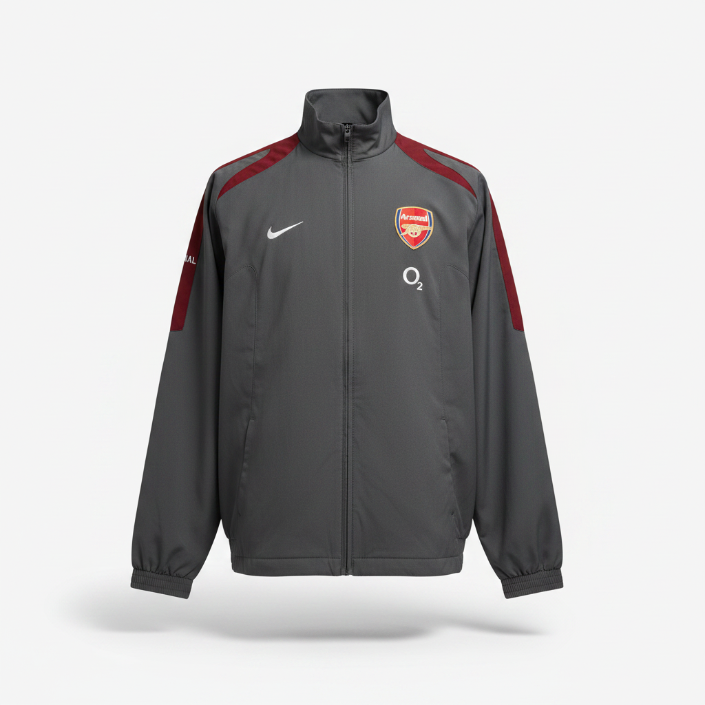 2005-2006 Arsenal FC Track JACKET Soccer Jersey Football Shirt Nike Large Authentic