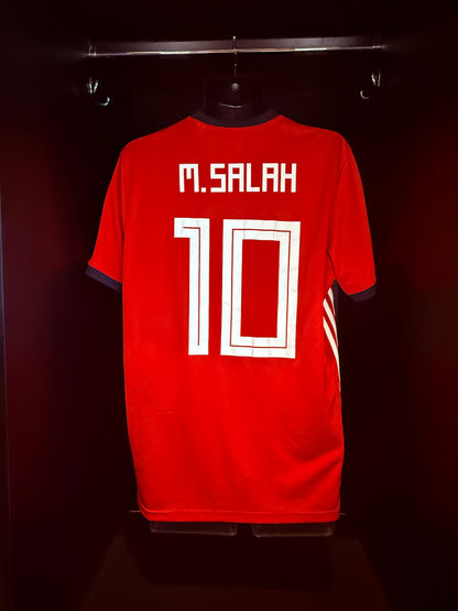 2018-2019 Egypt M. Salah HOME Kit Soccer Jersey Football Shirt Adidas Large Authentic
