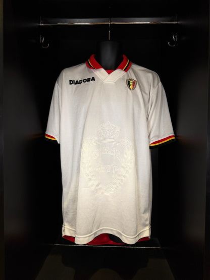 1996-1997 Belgium AWAY Kit Soccer Jersey Football Shirt Diadora XL Authentic