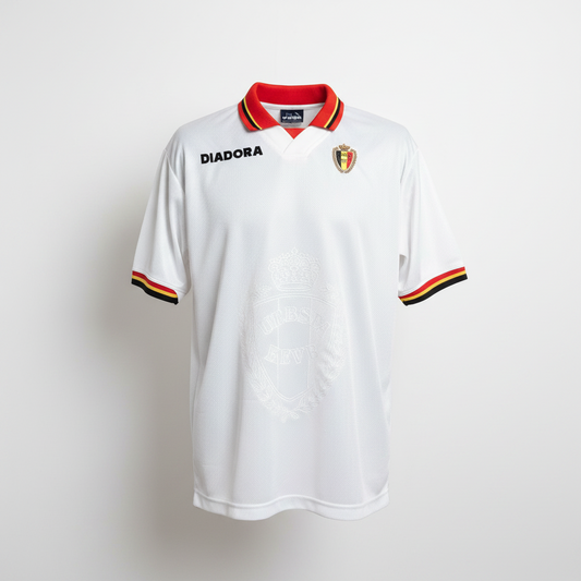 1996-1997 Belgium AWAY Kit Soccer Jersey Football Shirt Diadora XL Authentic