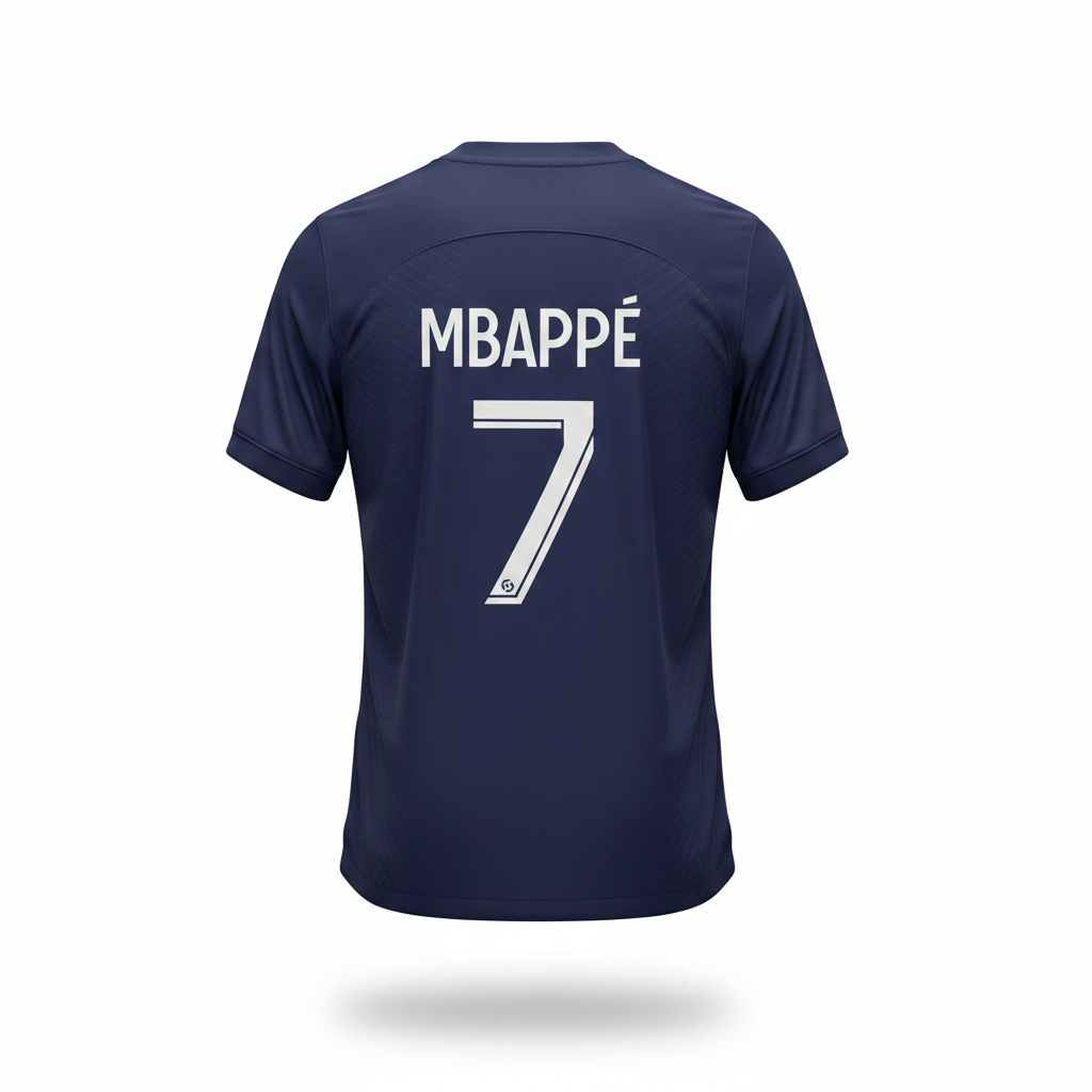 2022-2023 PSG Mbappe HOME Kit Soccer Jersey Football Shirt Nike Medium Authentic