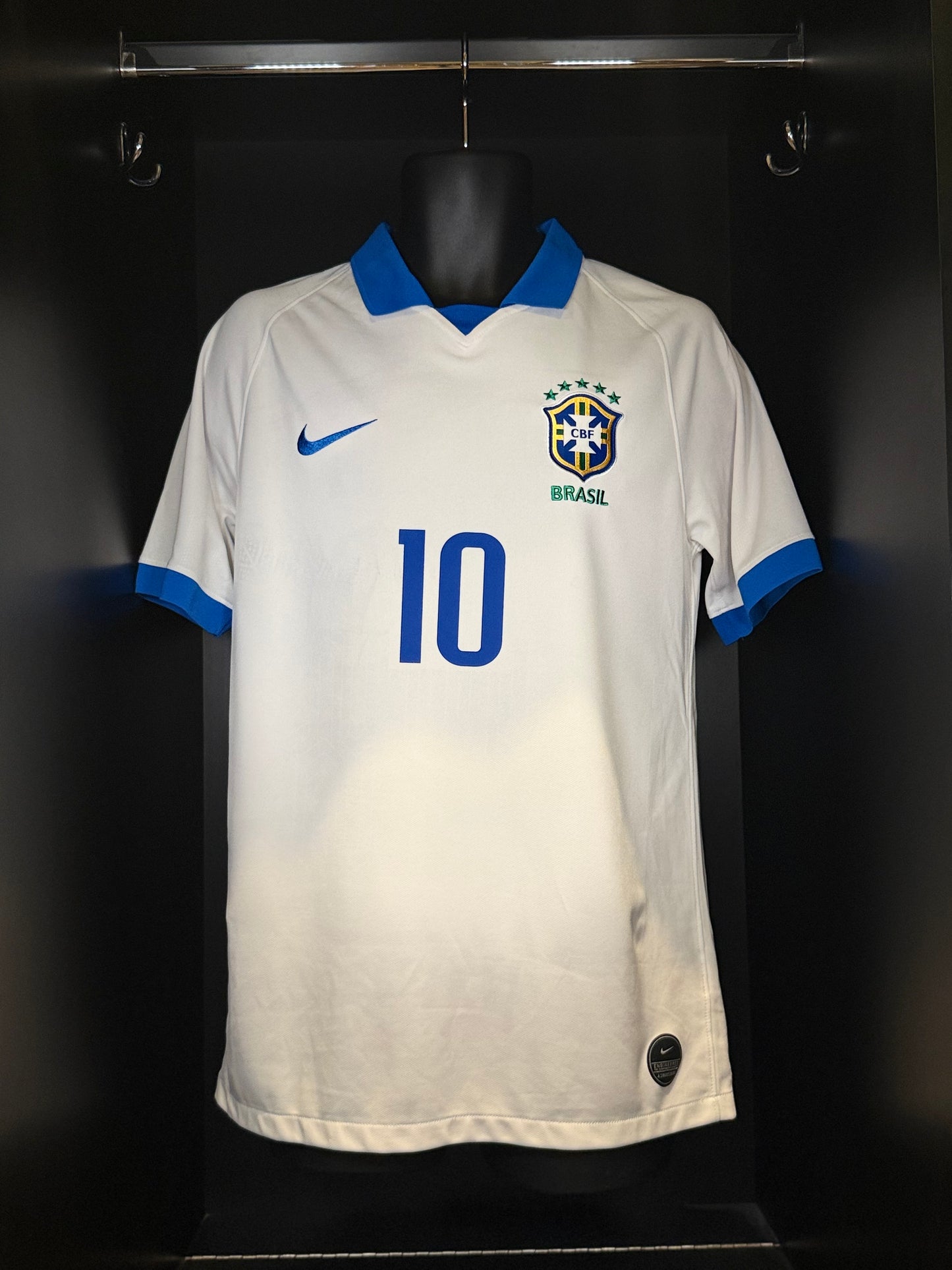 2019-2020 Brazil Neymar AWAY Kit - Soccer Jersey Football Shirt Nike Medium Authentic