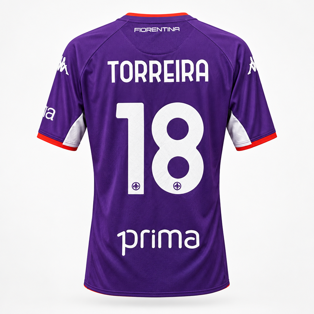 2021-2022 Fiorentina Torreira HOME Kit Soccer Jersey Football Shirt Kappa XXL