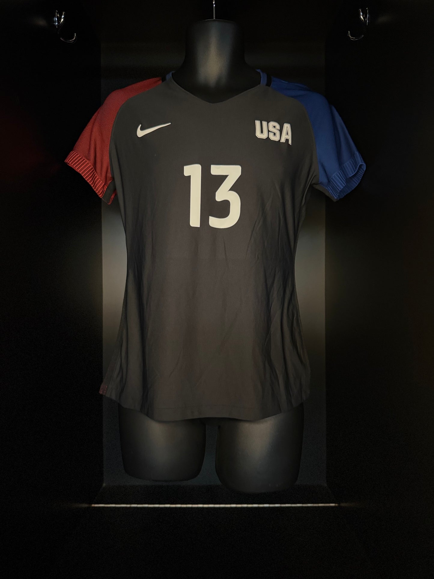 2016-2017 United States (USA - USWNT Olympics) Morgan AWAY Kit Soccer Jersey Shirt Nike Medium Authentic