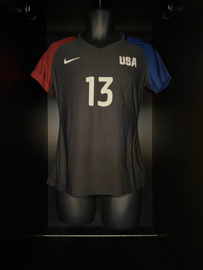 2016-2017 United States (USA - USWNT Olympics) Morgan AWAY Kit Soccer Jersey Shirt Nike Medium Authentic