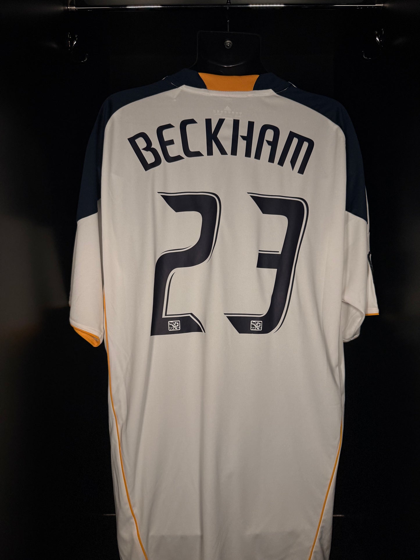2010-2011 LA Galaxy Beckham HOME Kit Soccer Jersey Shirt adidas XL Authentic