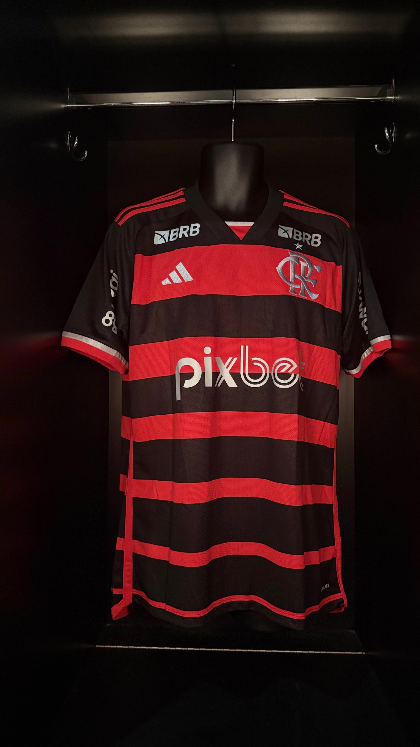 2024-2025 Flamengo Pedro HOME Kit Soccer Jersey Football Kit adidas Large Authentic
