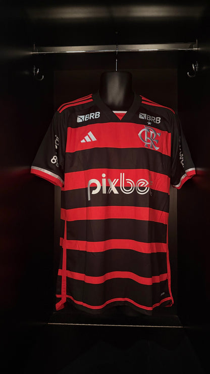 2024-2025 Flamengo Pedro HOME Kit Soccer Jersey Football Kit adidas Large Authentic