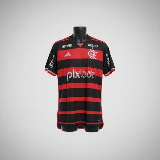 2024-2025 Flamengo Pedro HOME Kit Soccer Jersey Football Kit adidas Large Authentic